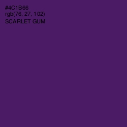 #4C1B66 - Scarlet Gum Color Image