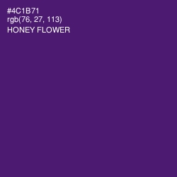 #4C1B71 - Honey Flower Color Image