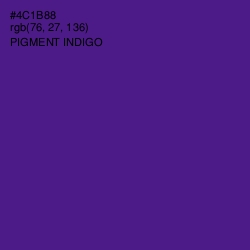 #4C1B88 - Pigment Indigo Color Image