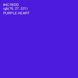 #4C1BDD - Purple Heart Color Image