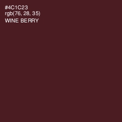 #4C1C23 - Wine Berry Color Image