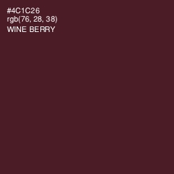 #4C1C26 - Wine Berry Color Image