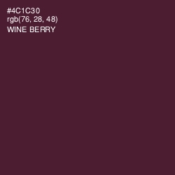 #4C1C30 - Wine Berry Color Image