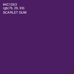 #4C1D63 - Scarlet Gum Color Image