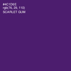 #4C1D6E - Scarlet Gum Color Image