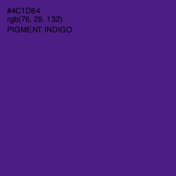 #4C1D84 - Pigment Indigo Color Image