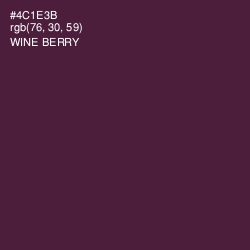 #4C1E3B - Wine Berry Color Image