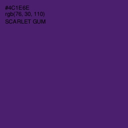 #4C1E6E - Scarlet Gum Color Image