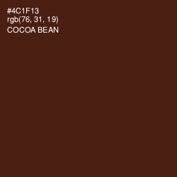 #4C1F13 - Cocoa Bean Color Image