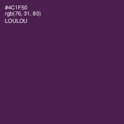 #4C1F50 - Loulou Color Image