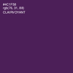 #4C1F58 - Clairvoyant Color Image