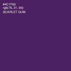 #4C1F60 - Scarlet Gum Color Image