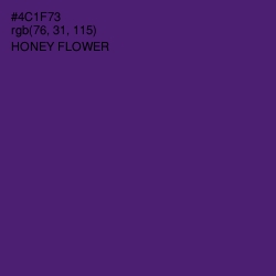 #4C1F73 - Honey Flower Color Image