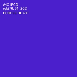 #4C1FCD - Purple Heart Color Image