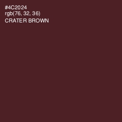 #4C2024 - Crater Brown Color Image