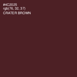 #4C2025 - Crater Brown Color Image
