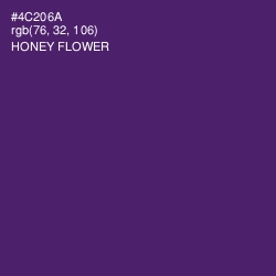 #4C206A - Honey Flower Color Image