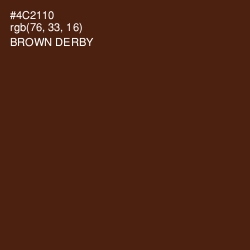 #4C2110 - Brown Derby Color Image
