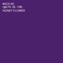 #4C216C - Honey Flower Color Image