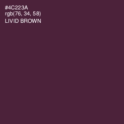 #4C223A - Livid Brown Color Image