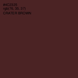 #4C2325 - Crater Brown Color Image