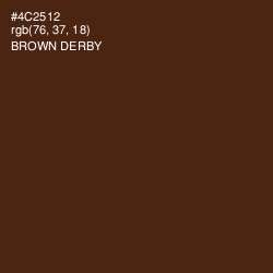 #4C2512 - Brown Derby Color Image