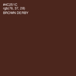 #4C251C - Brown Derby Color Image