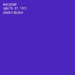 #4C25BF - Daisy Bush Color Image