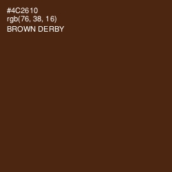 #4C2610 - Brown Derby Color Image
