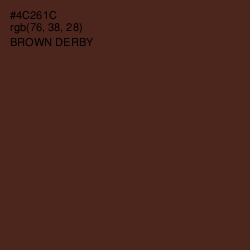 #4C261C - Brown Derby Color Image