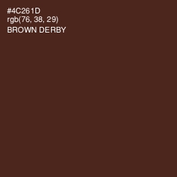 #4C261D - Brown Derby Color Image
