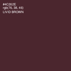 #4C262E - Livid Brown Color Image