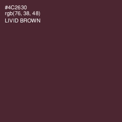 #4C2630 - Livid Brown Color Image