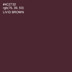 #4C2732 - Livid Brown Color Image