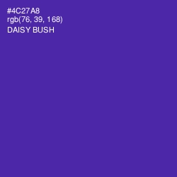 #4C27A8 - Daisy Bush Color Image