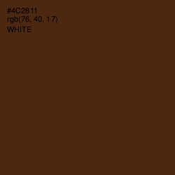 #4C2811 - Brown Derby Color Image