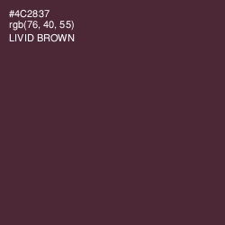 #4C2837 - Livid Brown Color Image