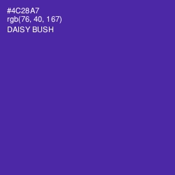 #4C28A7 - Daisy Bush Color Image