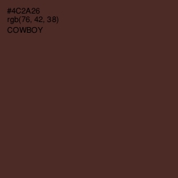 #4C2A26 - Cowboy Color Image