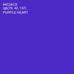 #4C2AC5 - Purple Heart Color Image