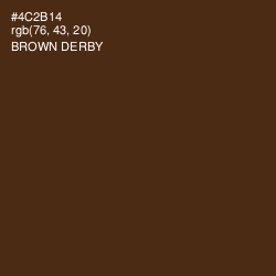 #4C2B14 - Brown Derby Color Image