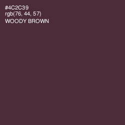 #4C2C39 - Woody Brown Color Image