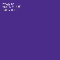 #4C2C8A - Daisy Bush Color Image