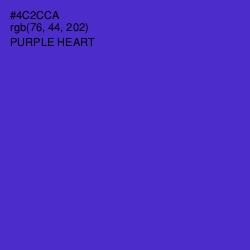 #4C2CCA - Purple Heart Color Image