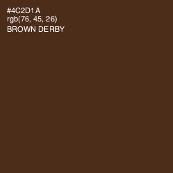 #4C2D1A - Brown Derby Color Image