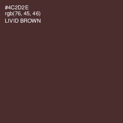 #4C2D2E - Livid Brown Color Image
