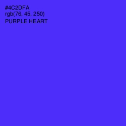 #4C2DFA - Purple Heart Color Image