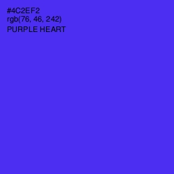 #4C2EF2 - Purple Heart Color Image