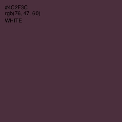 #4C2F3C - Woody Brown Color Image