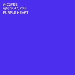 #4C2FEE - Purple Heart Color Image